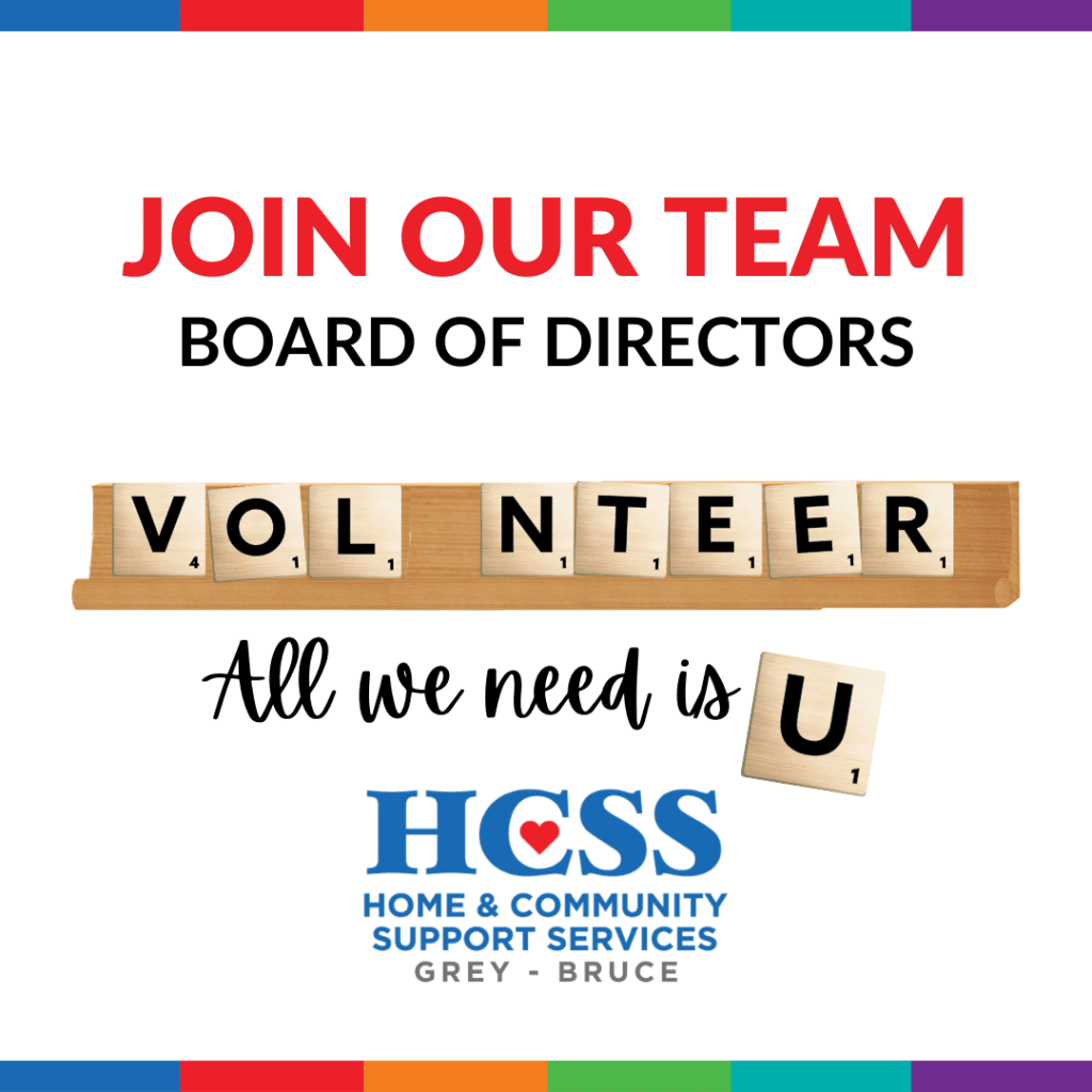 Join Our Team Volunteer Board of Directors with HCSS logo
